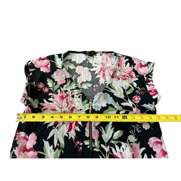 Express Short Sleeve Floral Top Size XS - Picture 7 of 8